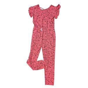 NWOT Tea Romper Pink Strawberries Size girls 16